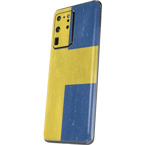 Sweden Flag Distressed Galaxy S20 Ultra 5G Skin
